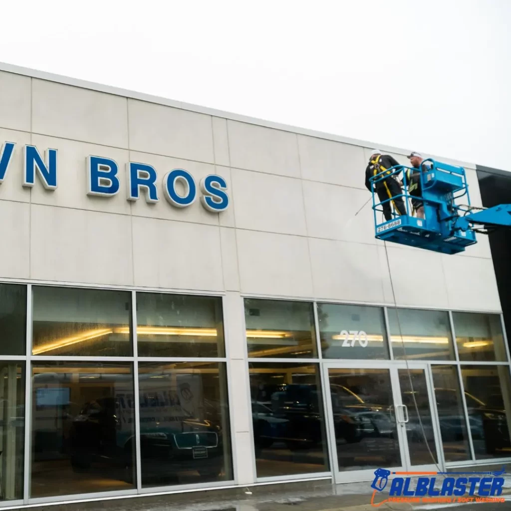 Brown Bros Ford Commercial Soft Washing Vancouver 2 